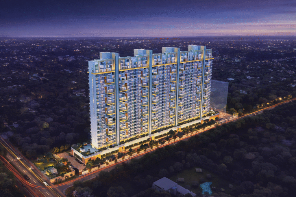 Luxury 3 BHK and 4 BHK apartments for sale at Velvet Balewadi by Gini Vivante, Pune, starting from 1.88 Cr.